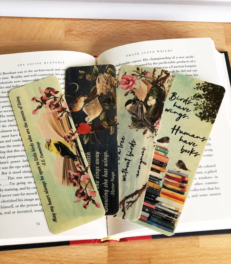 A Home Without Books is Like a Tree Without Birds Artist Designed Bookmark