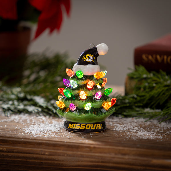4” Mini LED Tabletop Christmas Tree - Mizzou