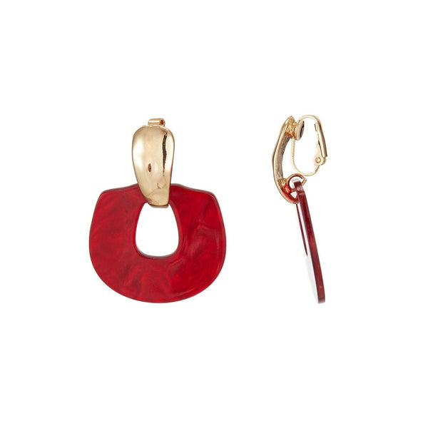 Becca clip earring - Red