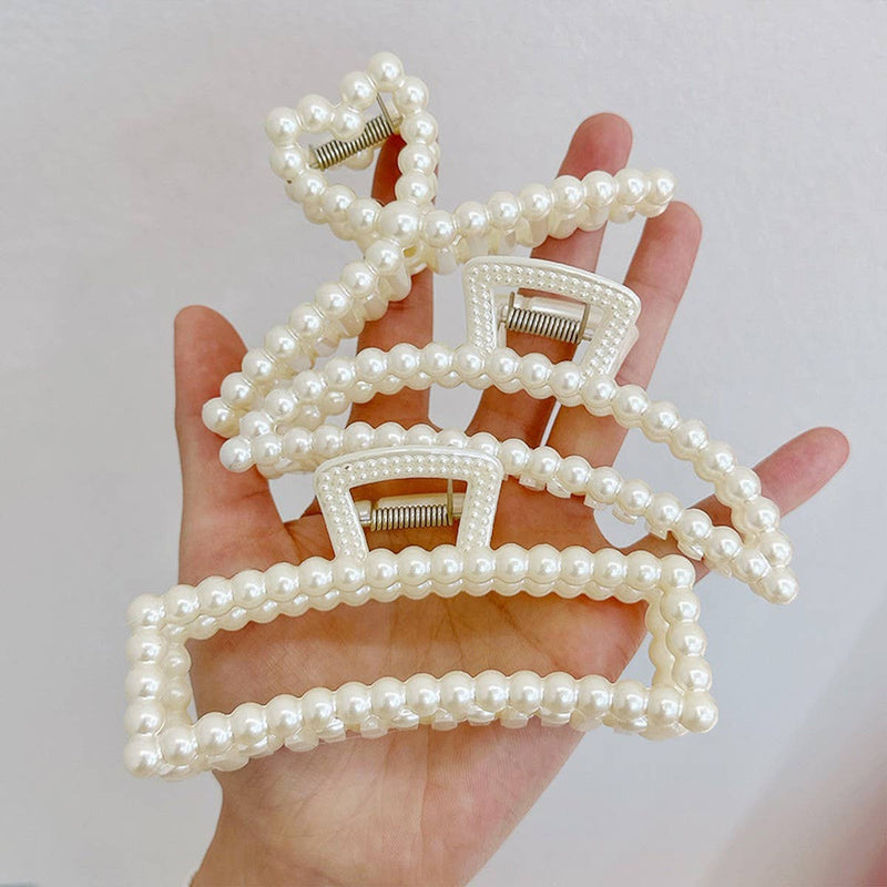 Chic Pearl Heart Claw Clip – Minimalist Hair Grip_CWAHA5650: TYPE5 / (OS) 1