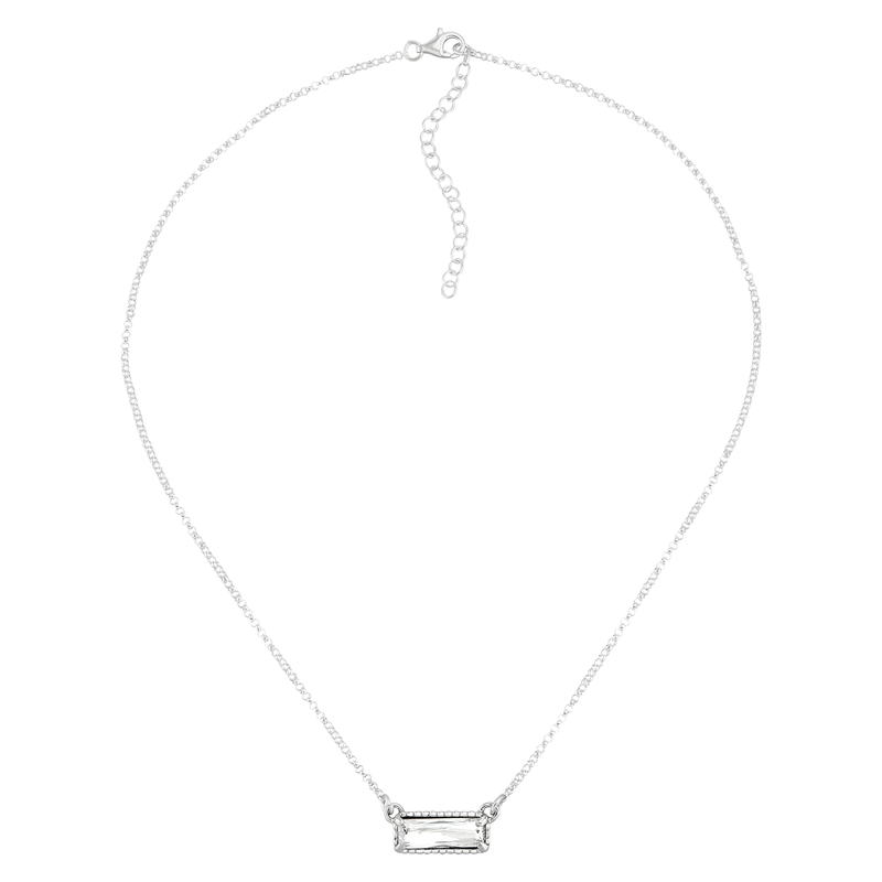 Silpada 'Many Stories' Silver Crystal Pendant Necklace, 18"
