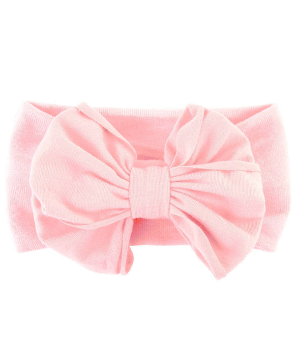 Girls Pink Big Bow Headband: One Size