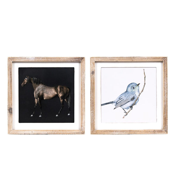 Horse/Bird Reversible Sign