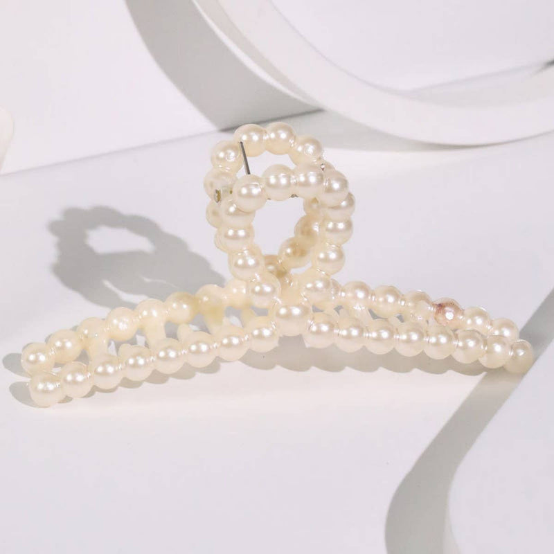 Chic Pearl Heart Claw Clip – Minimalist Hair Grip_CWAHA5650: TYPE5 / (OS) 1
