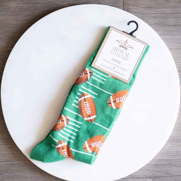 Men's Football Socks   Green/Brown
