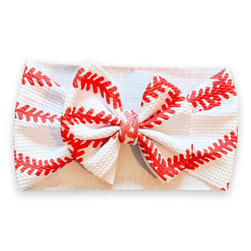 Baseball Headwrap Bow