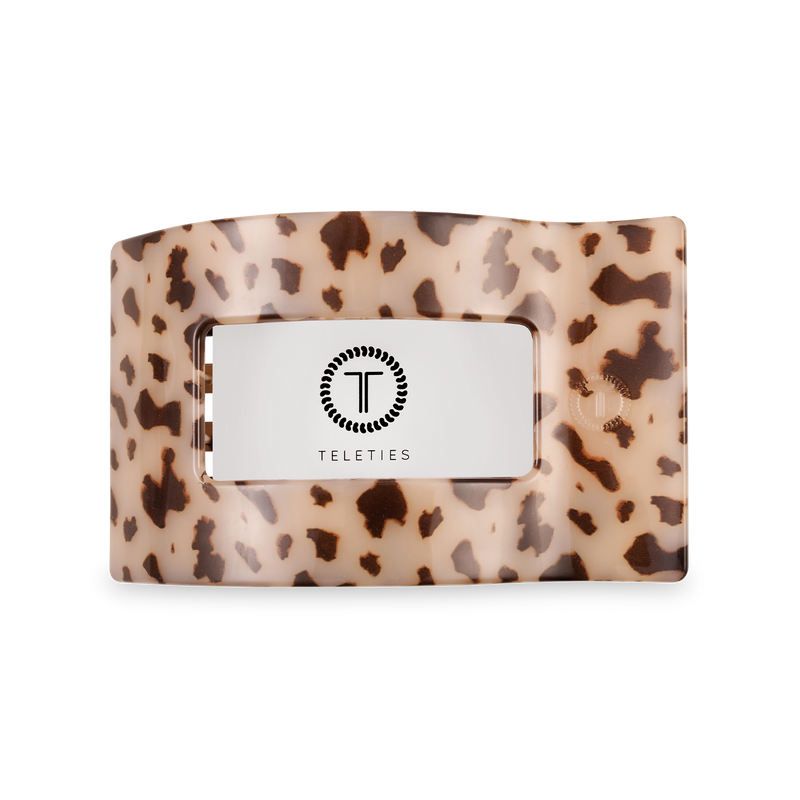 Flat Rectangle Hair Clip | Medium | Blonde Tortoise