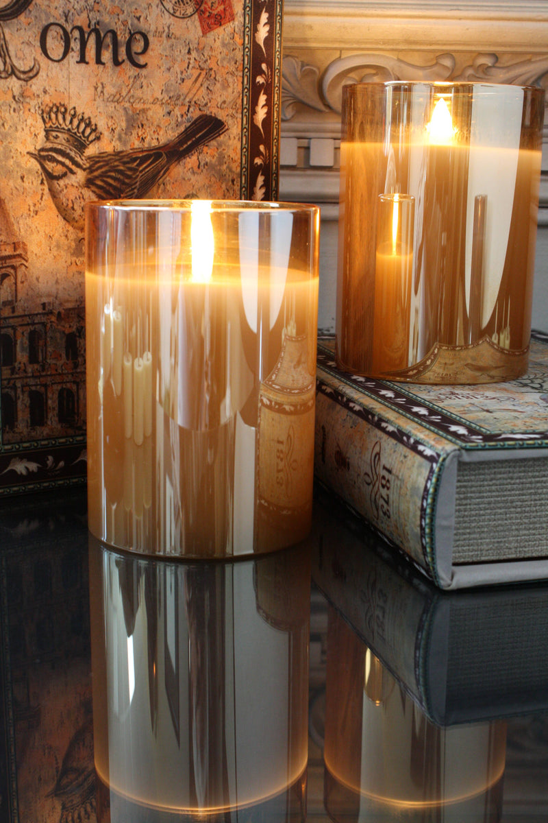 3.5x6" Champagne Radiance Poured Candle