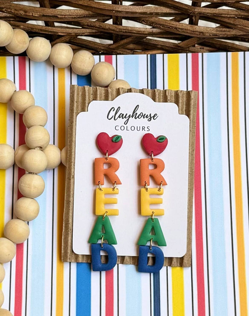 Teacher Earrings  | School Earrings: READ