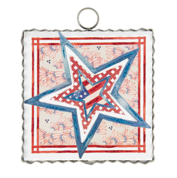 Mini 3 Lemons Patriotic Star in a Star