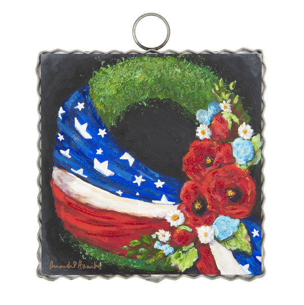 Mini Hamilton Flag Wrapped Wreath