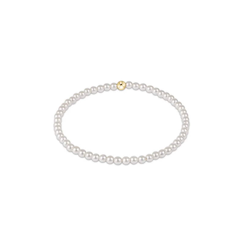 Classic Pearl 3mm Bead Bracelet