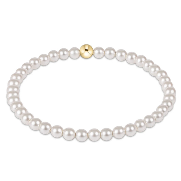 Classic Pearl 4mm  Bead Bracelet