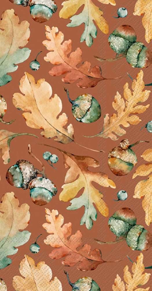 Acorns and Leaves Guest Napkins