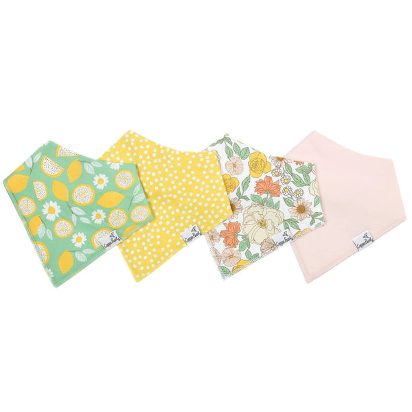 Lemon Baby Bandana Bib Set (4-Pack)