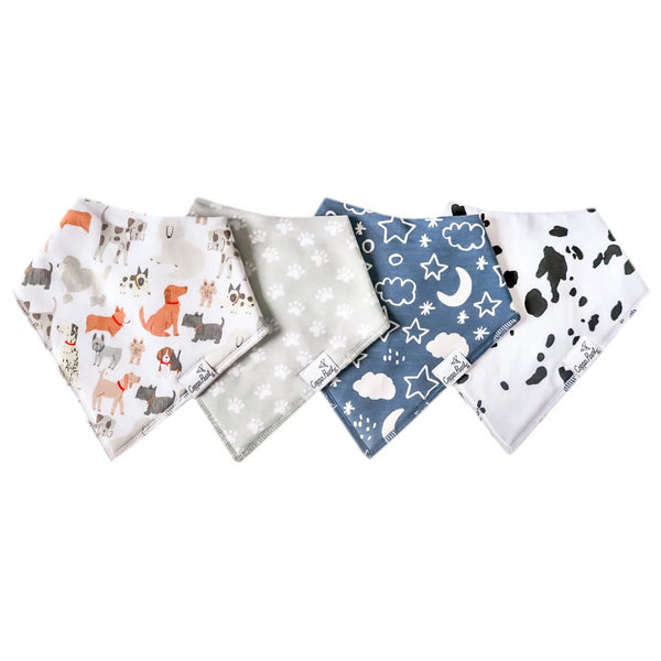 Rufus Baby Bandana Bib Set (4-Pack)