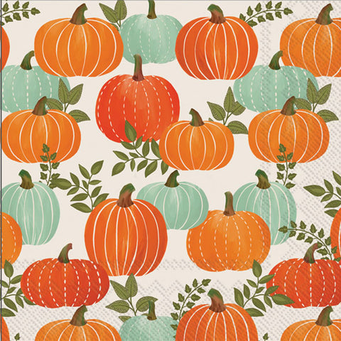 U Pick Pumpkins Cocktail Napkin - Thumbnail 3