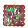 Mini Hamilton Scallop Burgundy Candy Cane