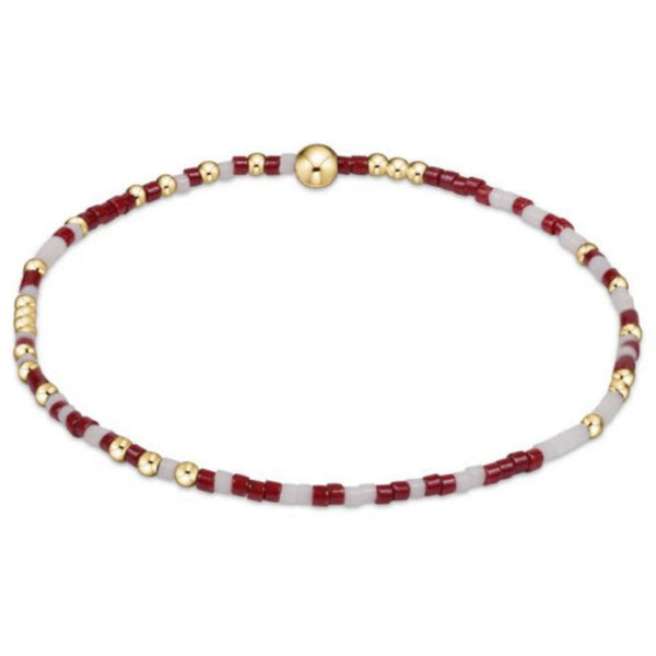 Gameday Hope Unwritten Bracelet - Wine & White