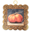 Mini Gallery Scallop Gilded Orange Pumpkin