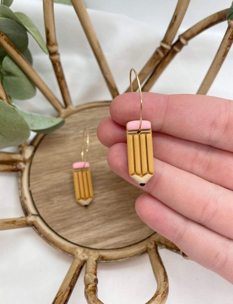 Pencil Dangle Earrings