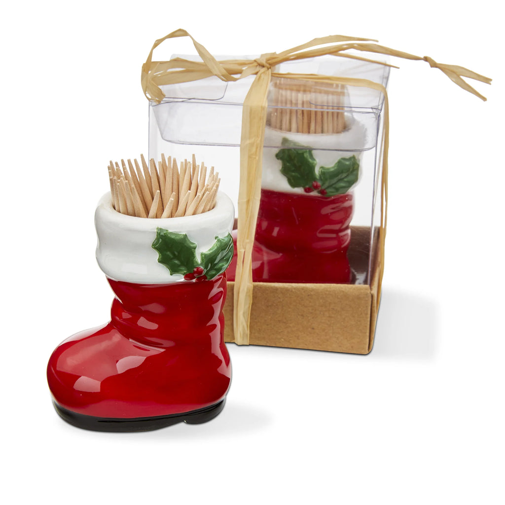 Santa Boot Toothpick Holder Set - Thumbnail 2