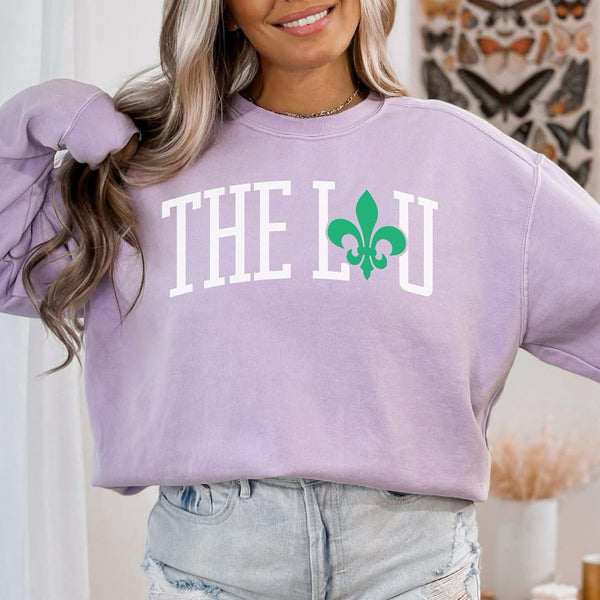 THE LOU Lavender & Green Sweatshirt