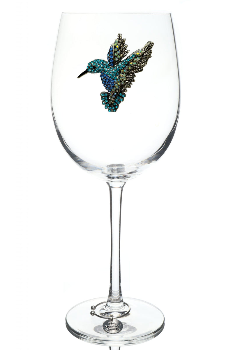 Humming Bird Stemmed Wine Glass