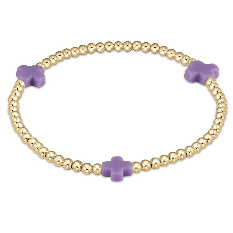 Egirl  Purple Signature Cross Bracelet