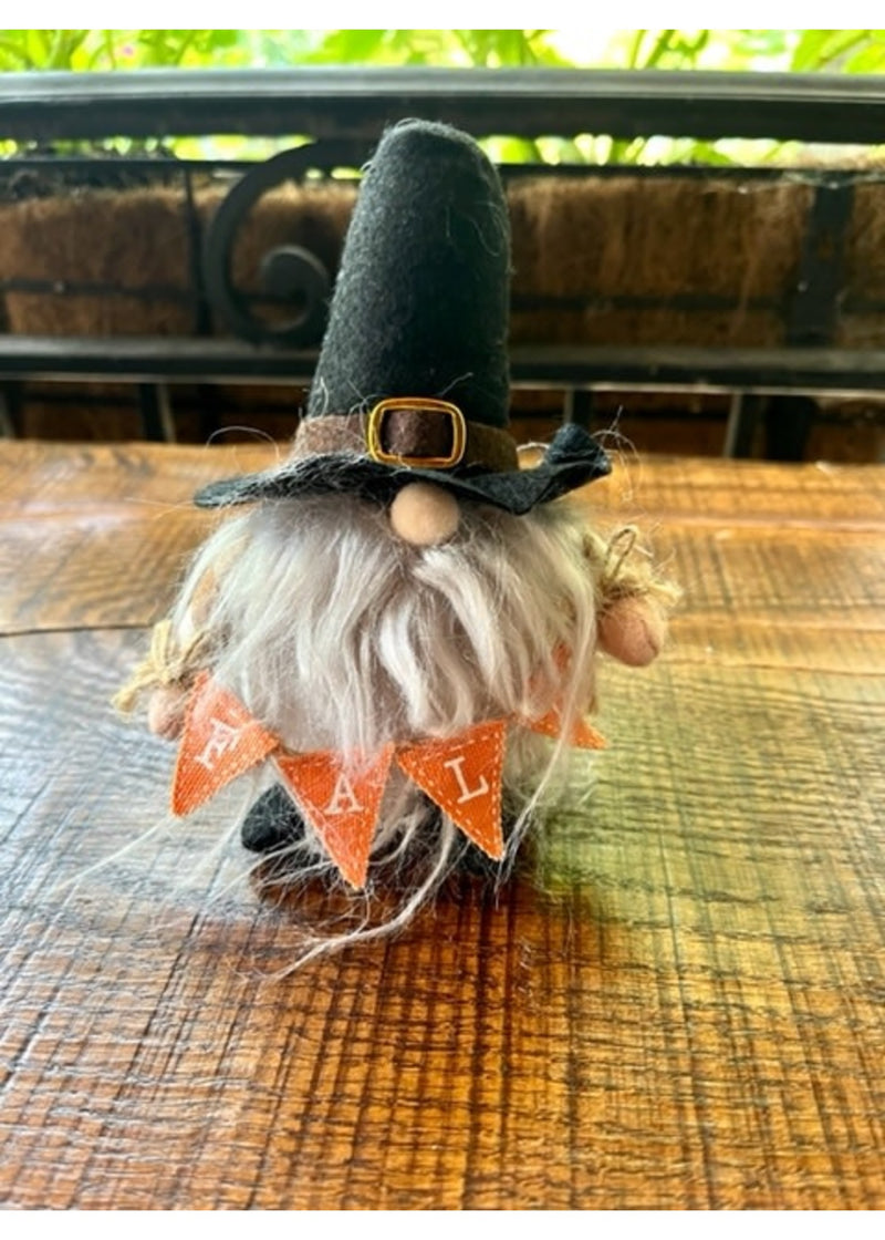 Fall Pilgrim Gnome Sitter