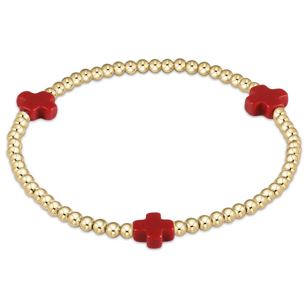 Egirl Red Signature Cross Bracelet