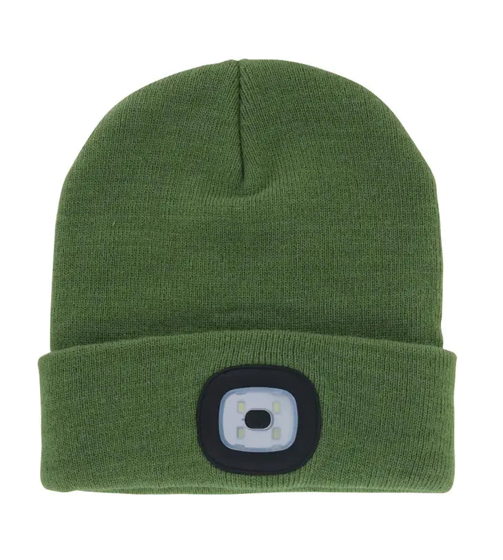 Green Rechargeable LED Beanie