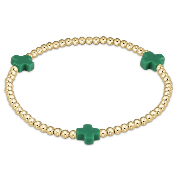 Egirl Emerald Signature Cross Bracelet