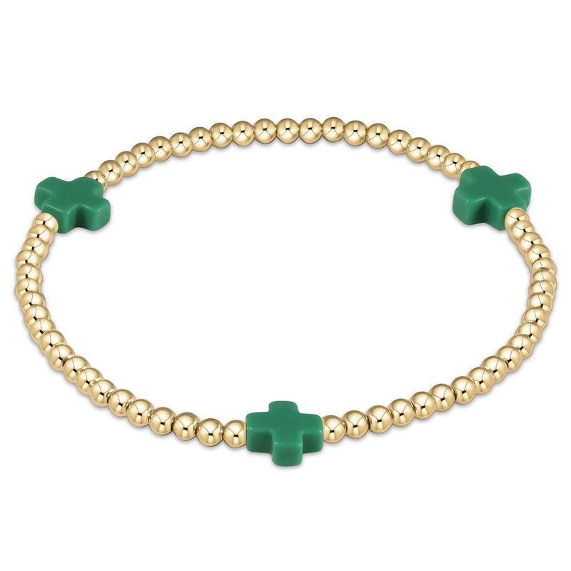 Egirl Emerald Signature Cross Bracelet