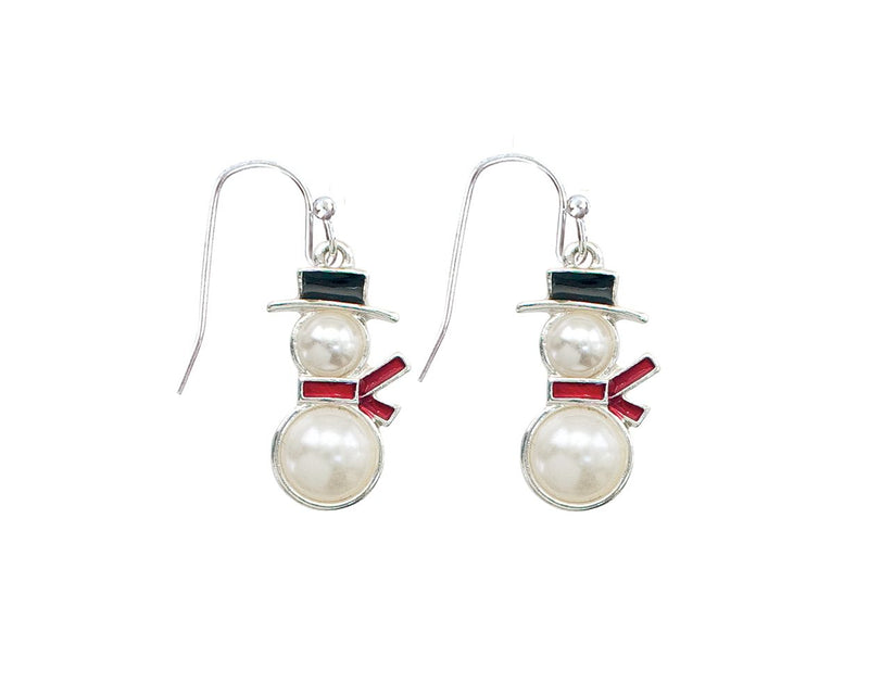 Pearl Snowmen Earrings