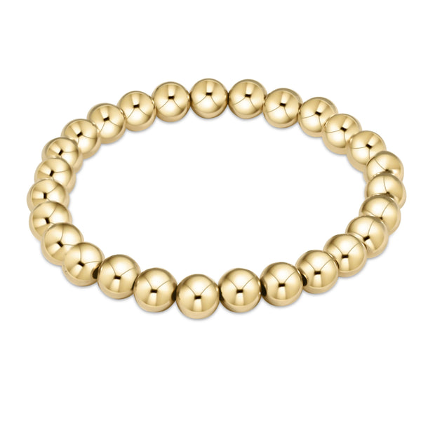 Extends Classic Gold 7 mm Bead Bracelet