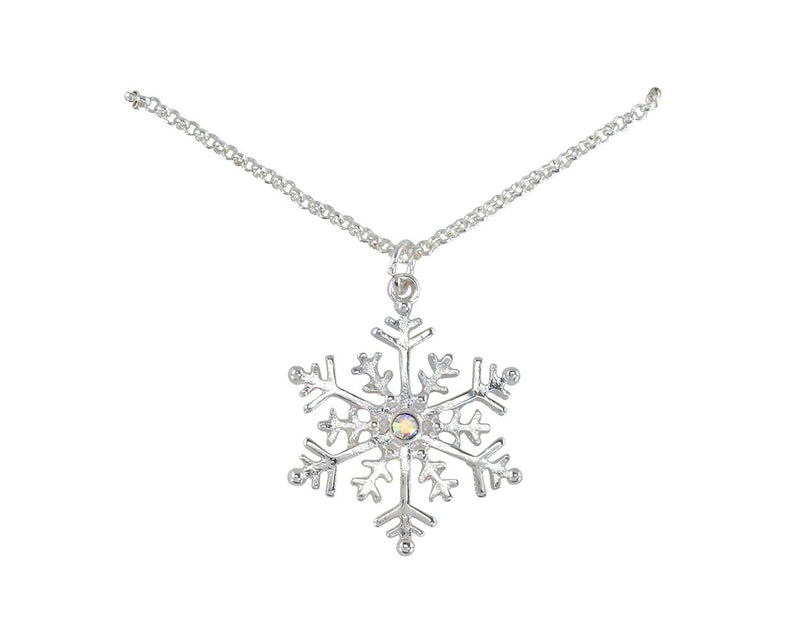 Classic Silver Snowflake Necklace