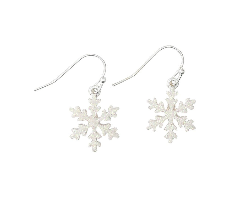 Glitter Snowflake Earrings