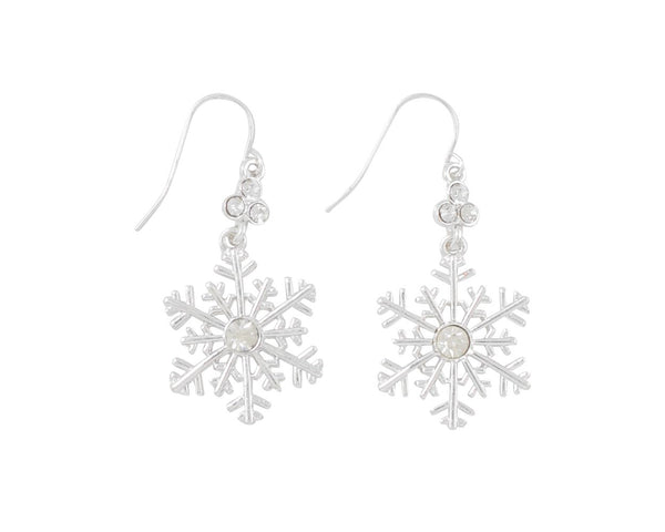 Crystal Snowflake Earrings