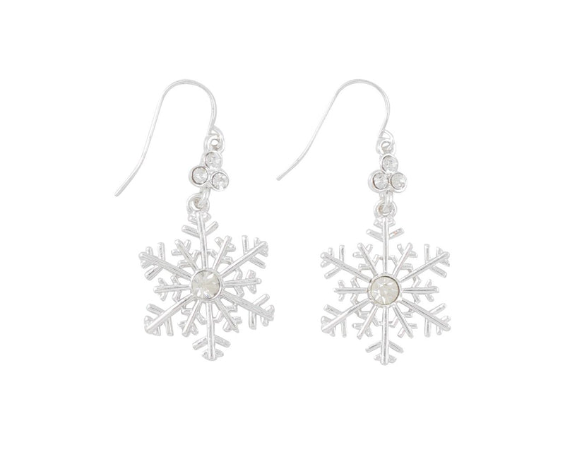 Crystal Snowflake Earrings