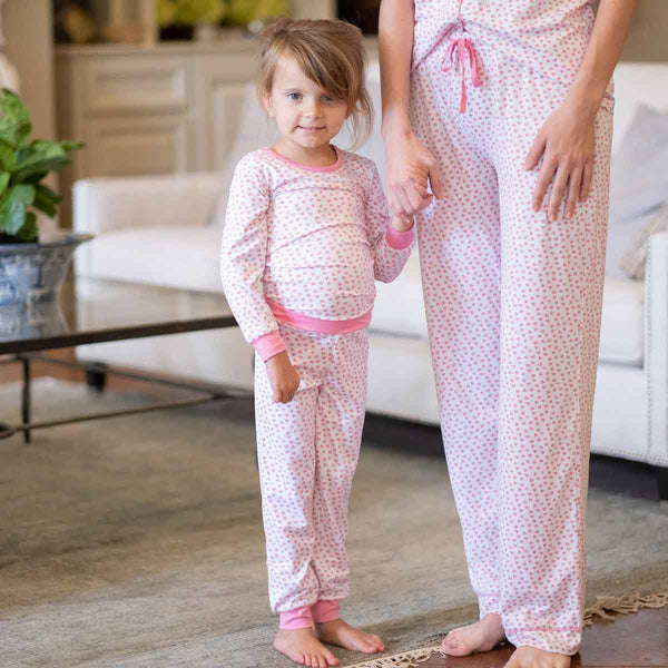 Sweetheart Pajamas White/Pink-4T