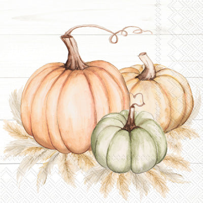 Pumpkin Trio Cocktail Napkins