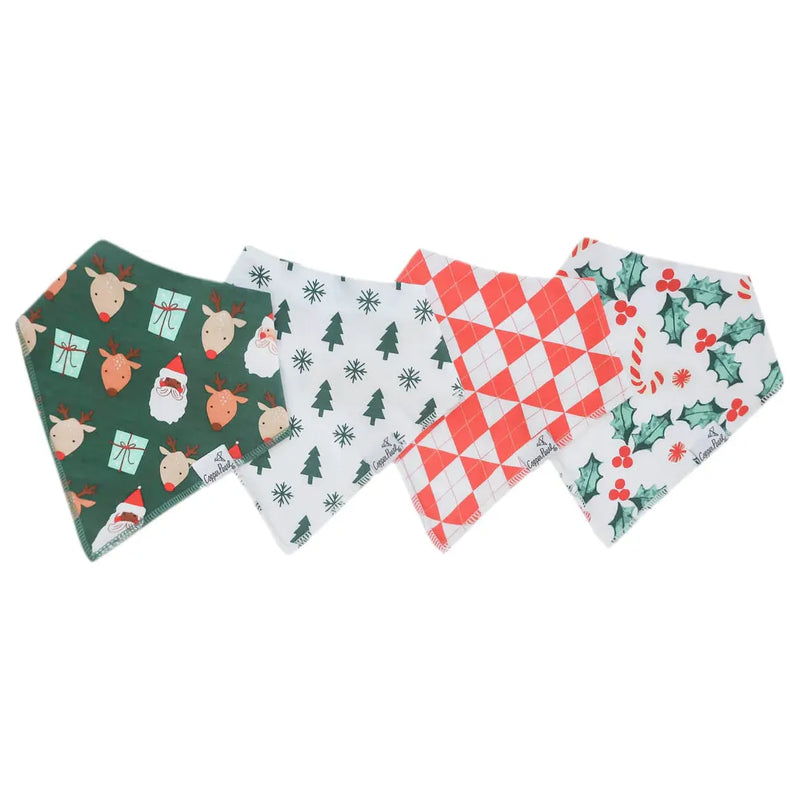 Prancer Baby Bandana Bib Set (4-Pack)