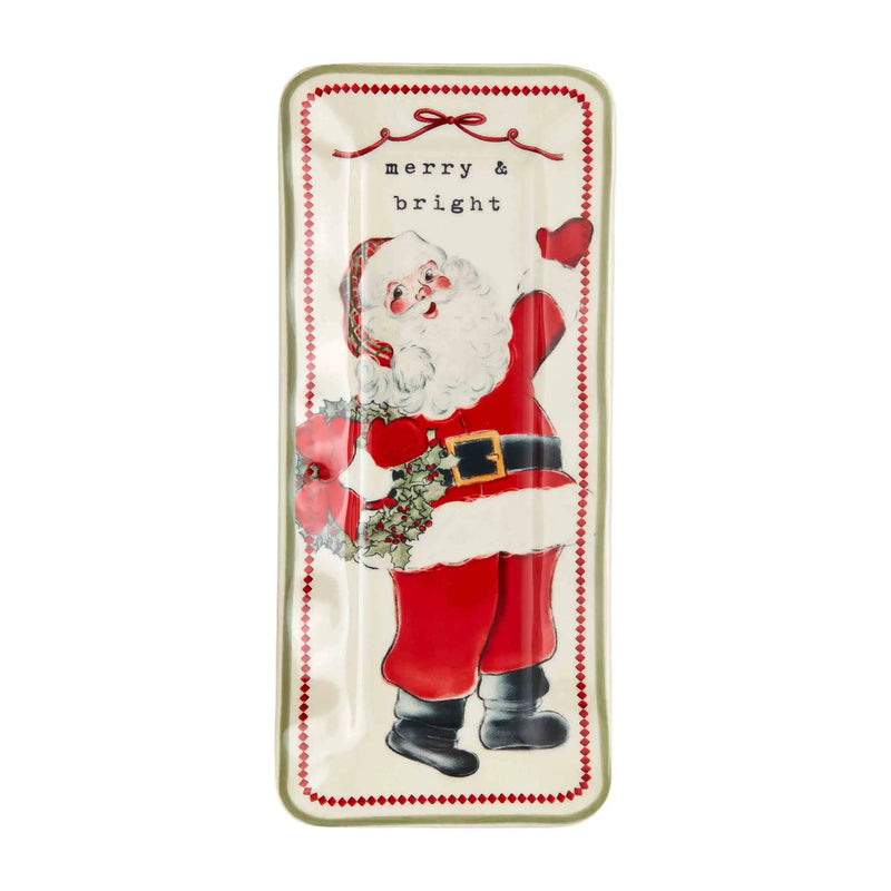 Santa Vintage Everything Plate