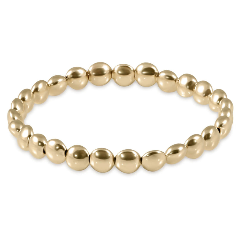 Extends Honesty Gold 6mm Bead Bracelet