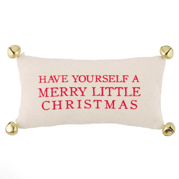 Merry  Mini Jingle Bell Pillow