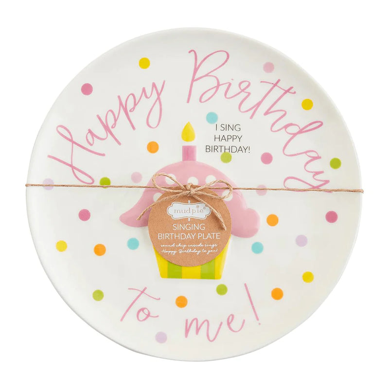 Birthday Girl Singing Plate