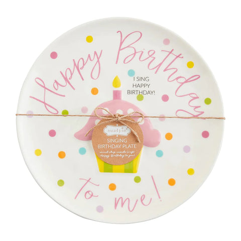 Birthday Girl Singing Plate