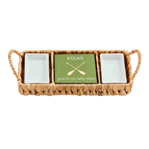 Relax Serving Basket & Napkin Set