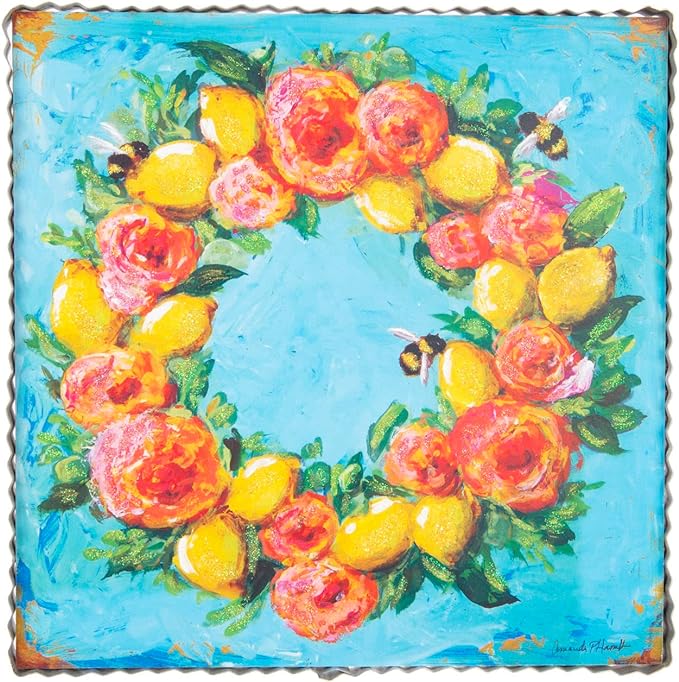 Hamilton Lemon Rose Wreath - Thumbnail 4